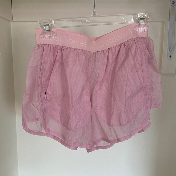 Outdoor Voice Pink BreakLite Shorts | Women's Size Small - Picture 1 of 3